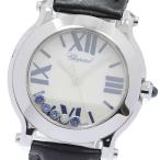 ショパール Chopard 8509 ハッピースポーツ 5P ダイヤ サファイア クォーツ レディース 箱付き_954633
