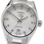 タグホイヤー TAG HEUER WBN2412-0 カレラ キャリバー9 11Pダイヤ デイト 自動巻き レディース 美品 箱・保証書付き_958040