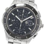 訳あり タグホイヤー TAG HEUER CAK2110 アクアレーサー クロノグラフ デイト 自動巻き メンズ _958085