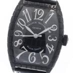 フランクミュラー FRANCK MULLER 8880SCBLKCRO トノー カーベックス ブラッククロコ 自動巻き メンズ 良品 箱・保証書付き_959731