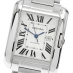 カルティエ CARTIER W5310009 タンクアングレーズLM デイト 自動巻き メンズ 良品 _960415