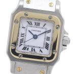カルティエ CARTIER サントスガルベSM YGベゼル 自動巻き レディース _960641