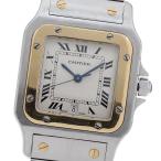カルティエ CARTIER W20011C4 サントスガルベLM デイト YGベゼル クォーツ メンズ _969440