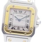 カルティエ CARTIER W20011C4 サントスガルベLM デイト YGベゼル クォーツ メンズ _969520