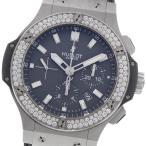 ウブロ HUBLOT 301.ST.5020.GR.1104 ビッグバン アールグレイダイヤモンド ダイヤベゼル クロノグラフ デイト 自動巻き メンズ _969530