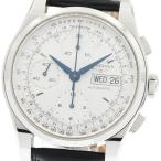 LONGINES ロンジン ヘリテージ 1954 クロノグラフ L2.747.4 デイデイト 50m防水 シルバー SS ステンレス 純正尾錠 メンズ 自動巻き【6ヶ月保証】【腕時計】【中古】 ロンジン LONGINES L2.747.4 ヘリテージ 1954 クロノグラフ デイデイト