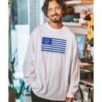 middle onz over size L-S t-shirts (flag)