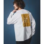 ロングスリーブTシャツ middle onz over size L/S t-shirts (77leopard)