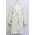 axes femme / COAT гонки воротник длинное пальто M неотбеленная ткань T-24-02-25-023-AX-CO-SZ-ZT-C017