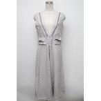 axes femme POETIQUE / ウエストフリルコンビネゾン  グレー S-24-10-15-071-AX-OP-UT-ZT062