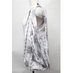 axes femme / цветочный принт эко-сумка белый x лаванда S-25-08-08-024-AX-BG-AS-ZS