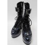 ショッピング09-10 Ozz On / 魔女歌レースブーツ S ブルー S-25-10-09-048-OO-SH-AS-ZS