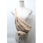 ショッピングコサージュ PINK HOUSE / ぬいぐるみコサージュ付きウエストバッグ  ベージュ S-25-10-20-007-LO-AC-HR-ZS