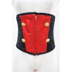 ショッピングNUDE Dangerous nude / ナポレオンコルセット  黒×赤 H-25-11-16-001-PU-ZA-KB-ZH