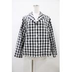 Jane Marple Dans Le Salon / Block checkペザントジャケット  ブラック H-25-10-09-1057-JM-JA-KB-ZH