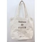 Maison de FLEUR / бренд Logo принт большая сумка слоновая кость I-24-10-07-094-LO-BG-HD-ZT335