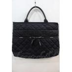 INGEBORG / Logo лента стеганое полотно ручная сумочка чёрный I-24-10-07-091-LO-BG-HD-ZT500