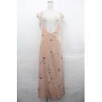 PINK HOUSE / カーネーション柄ジャンパースカート  ピンク I-25-07-16-078-LO-OP-HD-ZI