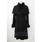 Jane Marple / ケープ付きコート  黒 T-25-12-21-029-JM-CO-SA-ZT
