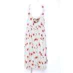 PINK HOUSE / 麦わら帽子×すずらん柄エプロンワンピース  ミント Y-26-01-27-016-LO-OP-SZ-ZY