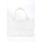 Maison de FLEUR / гонки прозрачный квадратное большая сумка F белый Y-24-11-18-060-LO-BG-SZ-ZT-K012