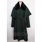 axes femme POETIQUE / мех воротник имеется накидка длинное пальто зеленый Y-25-02-16-224-AX-CO-SZ-ZT-C005