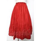 ショッピングローン PINK HOUSE / ピコフリルローンスカート  赤 Y-25-12-08-097-LO-SK-SZ-ZY