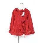 ショッピングローン PINK HOUSE / リボン付きローンフリルオーバーブラウス F 赤 Y-25-12-20-039-LO-BL-SZ-ZY