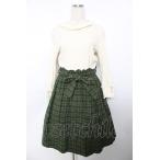 axes femme / 2021年福袋ワンピース  生成り×グリーン Y-25-11-30-199-AX-OP-SZ-ZY