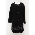 【SALE】Franche Lippee / 金糸いちご刺繍ボタンボアコート M クロ O-24-02-26-057-LO-CO-IG-ZTC019