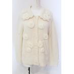 ショッピング薔薇 PINK HOUSE / 薔薇モチーフカーディガン  アイボリー O-25-03-26-1003-LO-TO-IG-ZT113