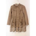 axes femme / ボアライナー付きモッズコート  ピンクベージュ O-25-12-23-044-AX-CO-IG-ZTC030