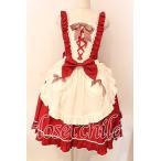 ショッピングbaby BABY,THE STARS SHINE BRIGHT / ショコラストライプジャンパースカート  アカ×オフシロ O-25-12-18-005-BA-OP-IG-OS