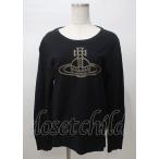 ヴィヴィアンウエストウッド 中古 / オーブ刺繍ロングカットソー M 黒  Y-25-07-20-058-to-SZ-ZY