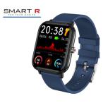 SMART R タスク正規品 Q-9Pro ネイビー スマートウォッチ スマートアール カロリー 歩数 距離 睡眠 心拍 酸素 温度 音楽 電話着信通知 SNS通知 気温 アラーム