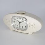 木製置き時計［ホワイト］ CASIO TQ-15