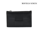 ボッテガヴェネタ BOTTEGA VENETA カードホルダー メンズ イントレチャート カードケース コインケース 小銭入れ レザー ブラック 黒
