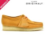 【並行輸入品】クラークス オリジナルス ワラビーブーツ モカシン シューズ ターメリック スエード レディース CLARKS ORIGINALS WALLABEE