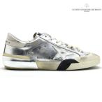 ゴールデングース スニーカー スーパースター レザー ダメージ加工 シルバー DELUXE BRAND SUPER-STAR CLASSIC WITH SPUR メンズ GOLDEN GOOSE