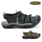 【SALE】【並行輸入品】キーン KEEN ニューポート メンズ サンダル スポーツサンダル アウトドア バイソン ブラック グレー NEWPORT