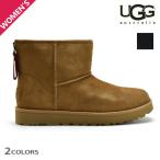 アグ UGG クラシックミニロゴジップ ブーツ レディース ムートンブーツ シープスキン ブラウン ブラック CLASSIC MINI LOGO ZIP【送料無料】