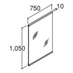*INAX/LIXIL умывание туалетный столик [MDCX-751X]du уход * счетчик зеркало шкаф 1 поверхность зеркало освещение нет * помутнение прекращение пальто нет промежуток .750 прием заказа примерно 1 неделя (GE)