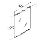 *INAX/LIXIL умывание туалетный столик [MDCX-901X]du уход * счетчик зеркало шкаф 1 поверхность зеркало освещение нет * помутнение прекращение пальто нет промежуток .900 прием заказа примерно 1 неделя (GE)