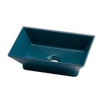 *kak большой [493-262-B] прямоугольник умывальник коврик темно-синий (GB)