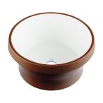 *kak большой [493-264-DW] круглый умывальник кокос (GB)