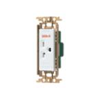  Panasonic электропроводка металлические принадлежности [WTF19223WK]15A*20A двоякое применение заземление (элект.) розетка 250V металл рамка-оправа белый 