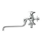 ∠三栄水栓/SANEI 水栓金具【E106V-13】散水用二口自在水栓(固定コマ仕様)〔GA〕