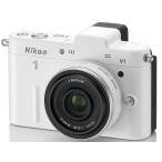 Nikon ミラーレス一眼カメラ Nikon 1 (ニコンワン) V1 (ブイワン) 薄型レンズキット ホワイトN1 V1ULK WH