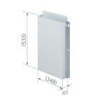 日晴金属 【CE-RZJ-BPLO】クーラーキャッチャー 防雪パネル〔HF〕