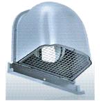 ショッピング200MS 西邦工業【CFND200MS】金網型3メッシュ・下部開閉タイプ・ワイド水切り付・防火ダンパー付外壁用ステンレス製換気口・深型フード〔HF〕